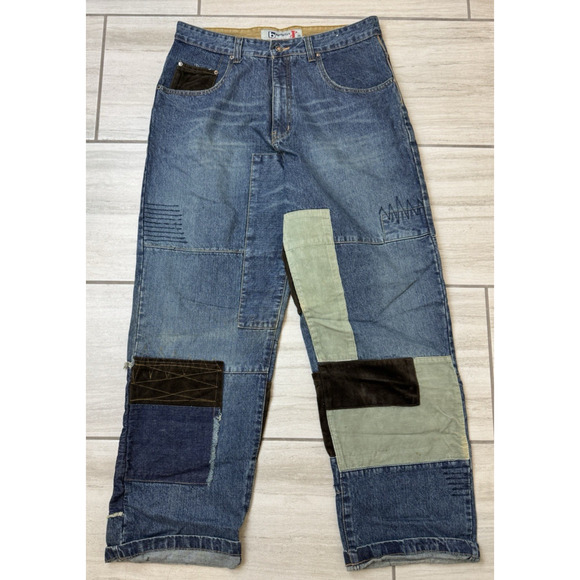 Brooklyn Industries Other - Bklyn XPress Brooklyn Express Jeans Men Sz 36x34‎ Y2K Baggy Hip Hop Grunge Patch